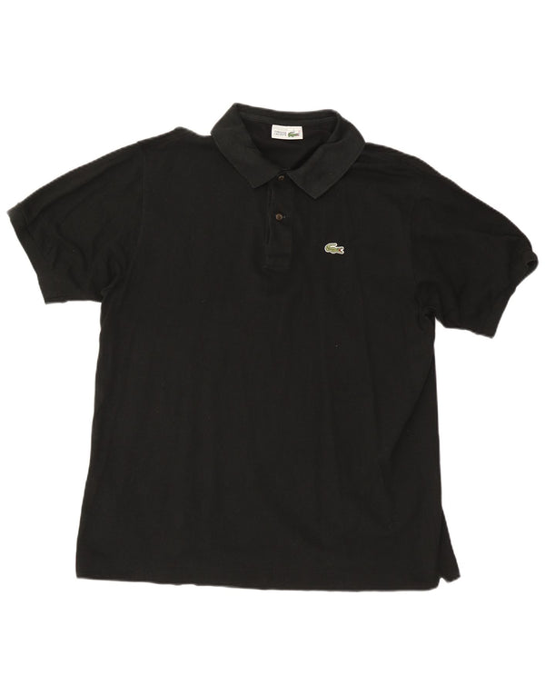 Polo da uomo LACOSTE taglia 6 XL in cotone nero