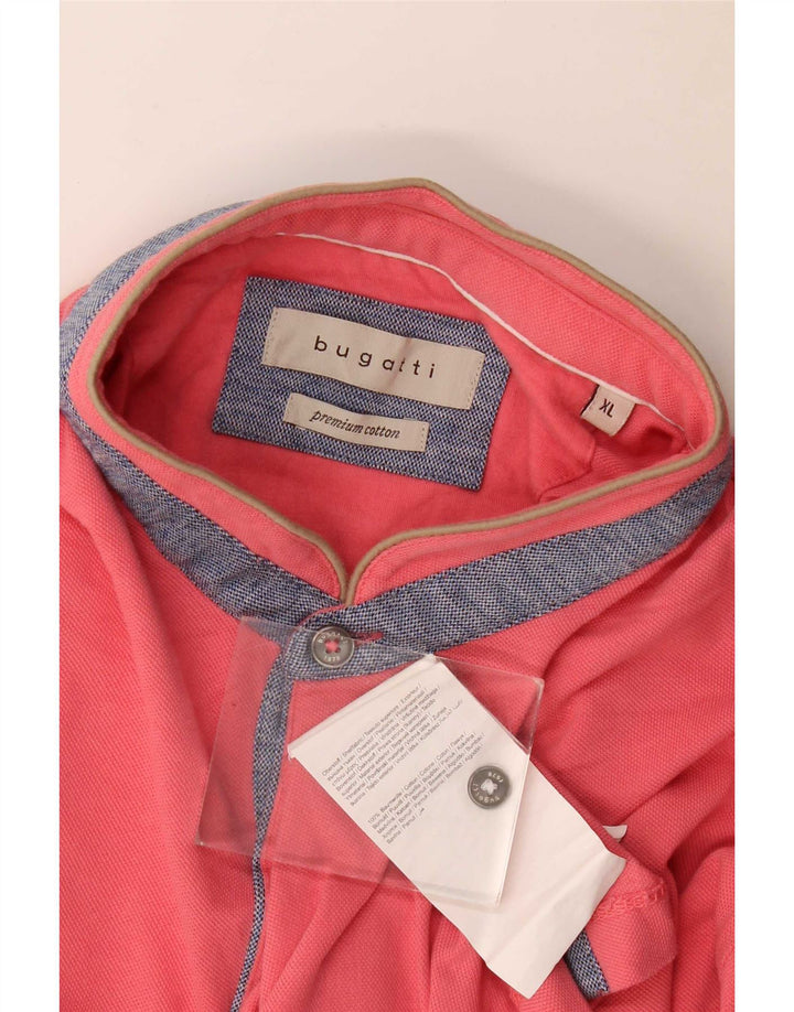Polo Bugatti da uomo XL in cotone rosa