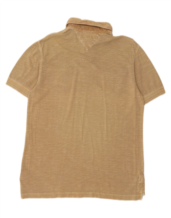 TOMMY HILFIGER Polo da uomo Coupe Ajustee Beige medio chiazzato