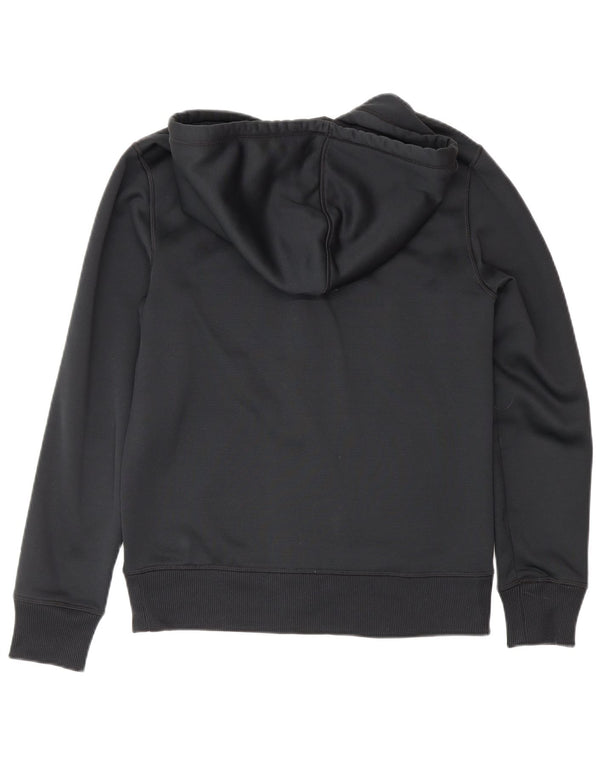 Felpa con cappuccio e zip da uomo Under Armour piccola nera