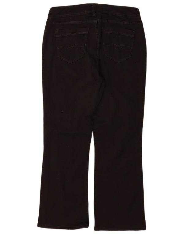 Jeans bootcut sottili da donna Lee US 16 2XL W34 L30 cotone nero