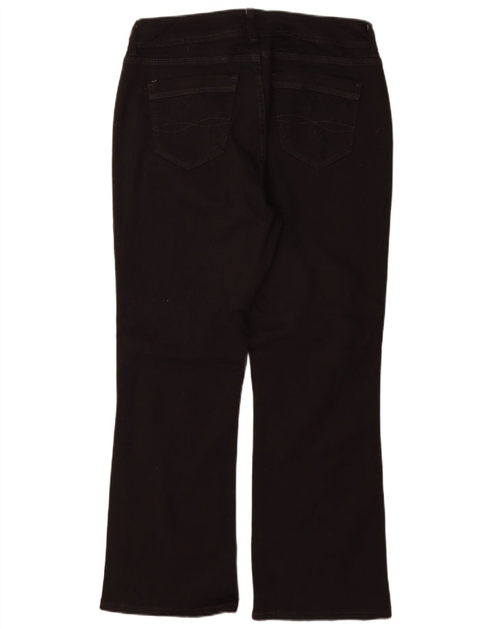 Jeans bootcut sottili da donna Lee US 16 2XL W34 L30 cotone nero