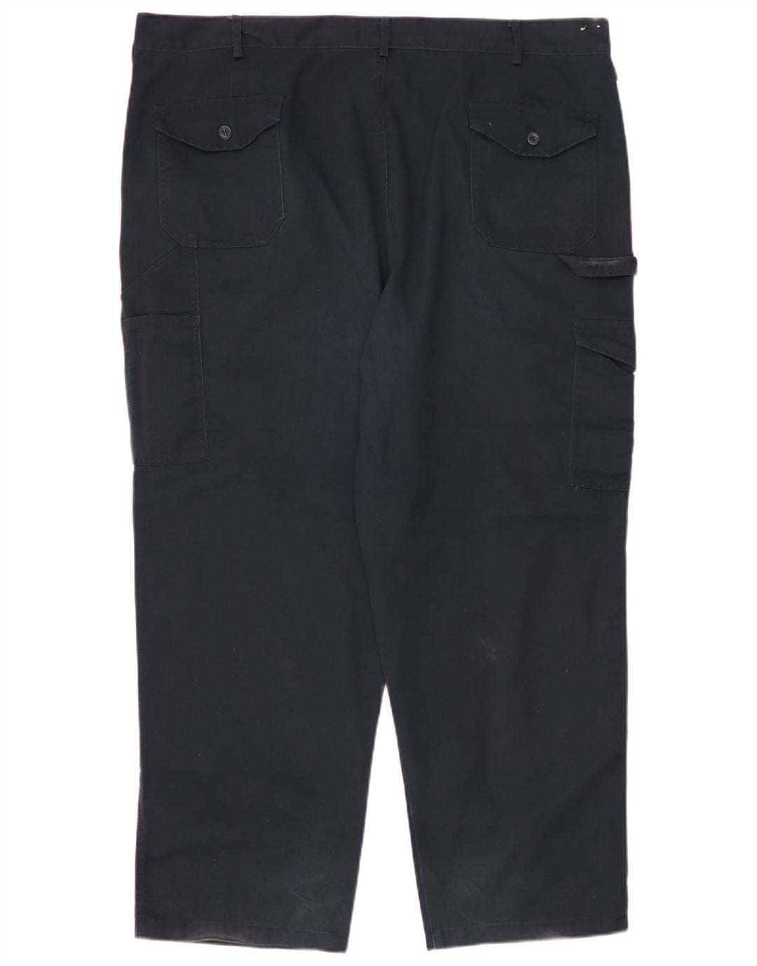 Pantaloni cargo dritti da uomo Dickies W44 L28 poliestere blu navy