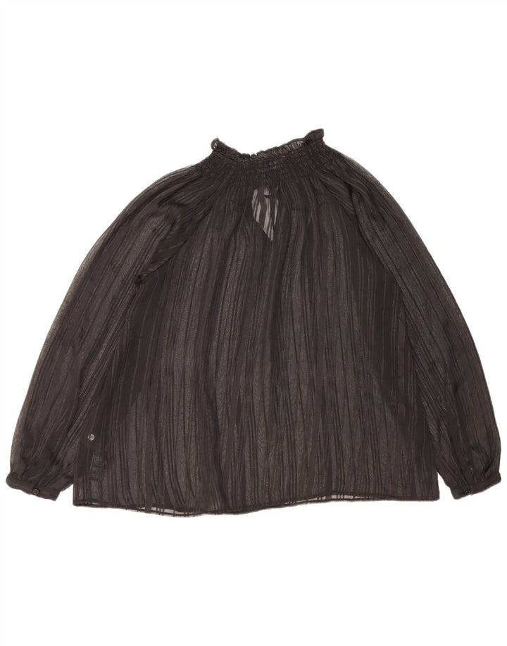 Top trasparente oversize a maniche lunghe da donna Marks & Spencer UK 6 XS Nero