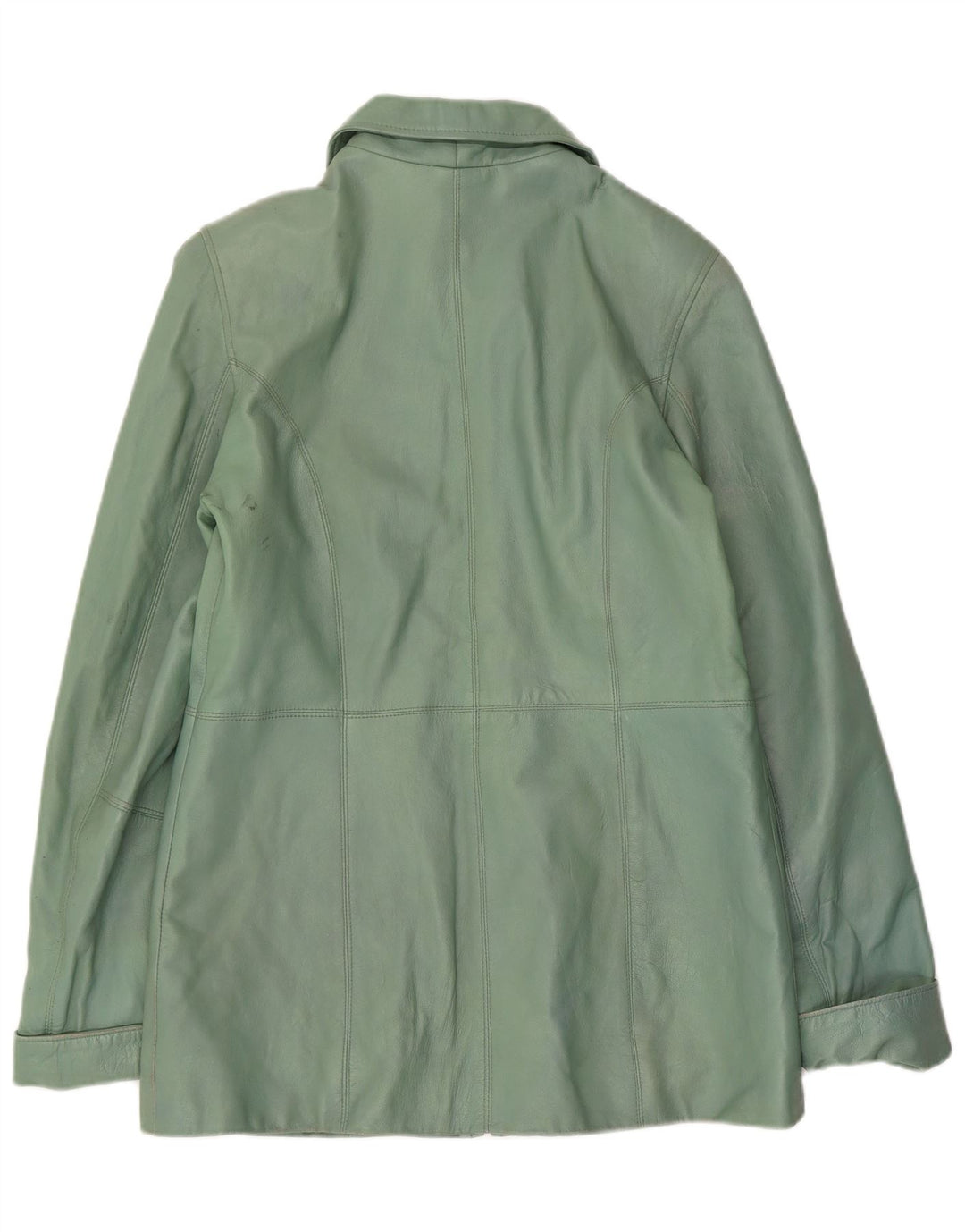 Giacca in pelle da donna BIKO EU 40 in pelle verde medio