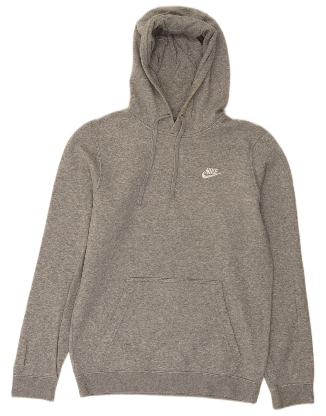 Felpa con cappuccio da uomo Nike Small in cotone chiazzato grigio