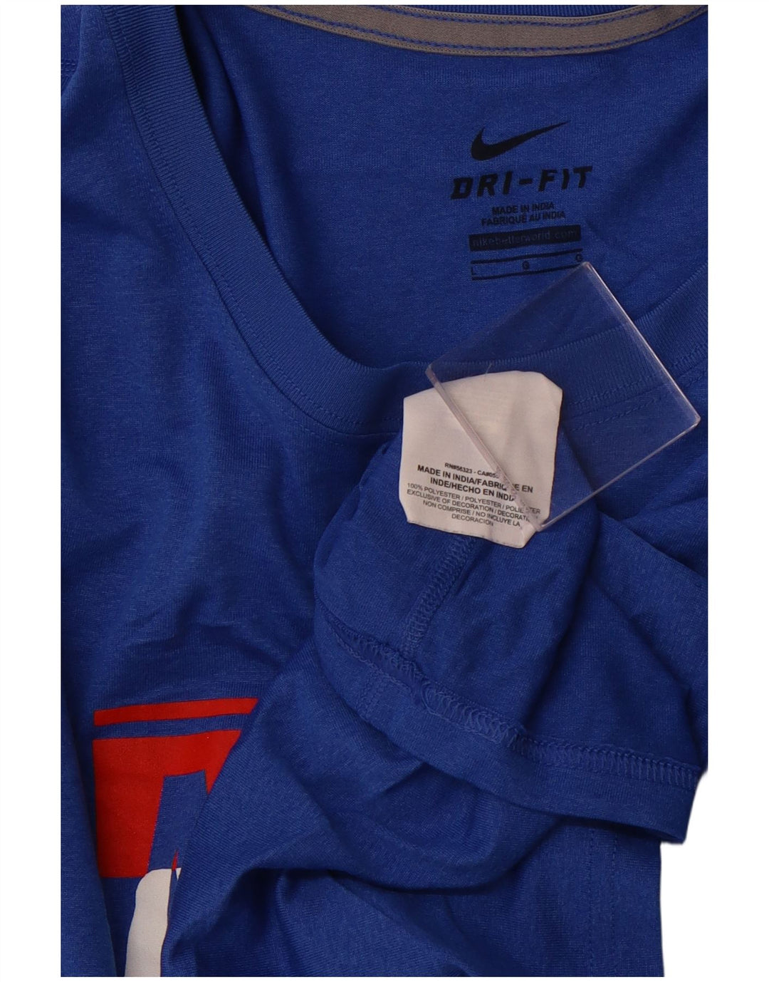 T-shirt grafica da basket NIKE Allen da donna UK 14 grande blu