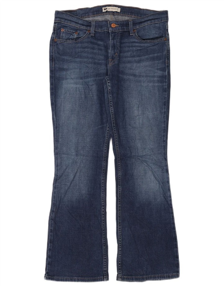 Levi's Donna 524 Jeans Bootcut Super Low W31 L30 Cotone Blu