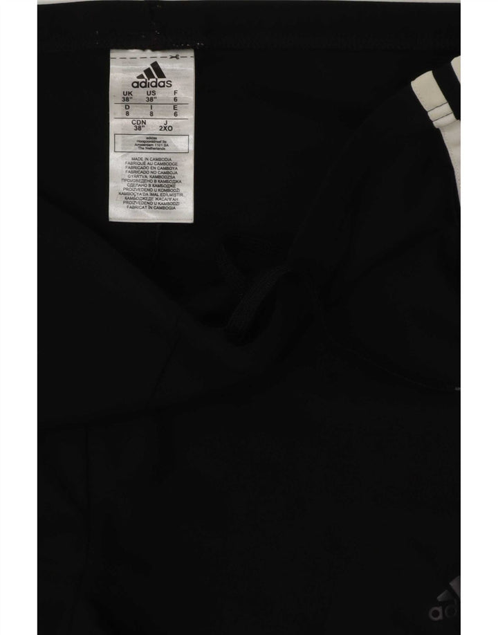 Pantaloncini da bagno da uomo Adidas medi neri in poliestere