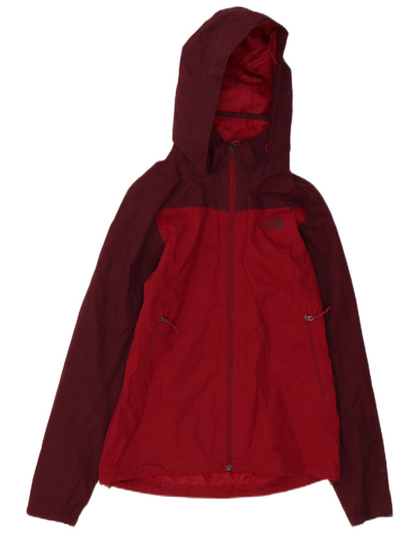Giacca antipioggia da donna con cappuccio The North Face UK 6 XS Borgogna Colourblock