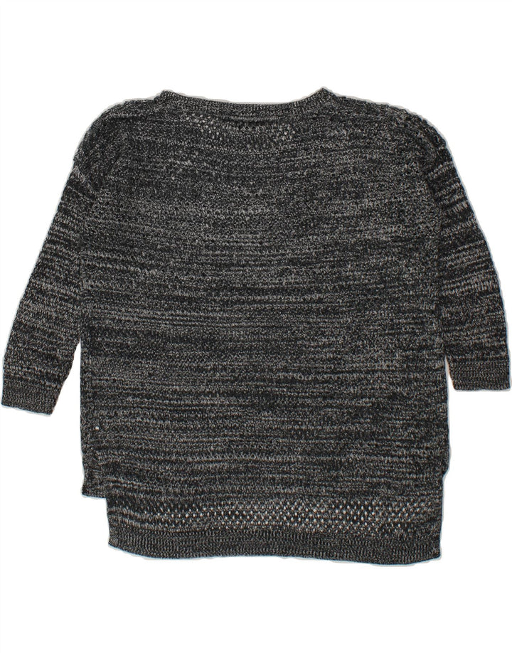 MOSSIMO Womens Oversized Boat Neck Jumper Sweater UK 10 Small Grey Vintage Mossimo and Second-Hand Mossimo from Messina Hembry 