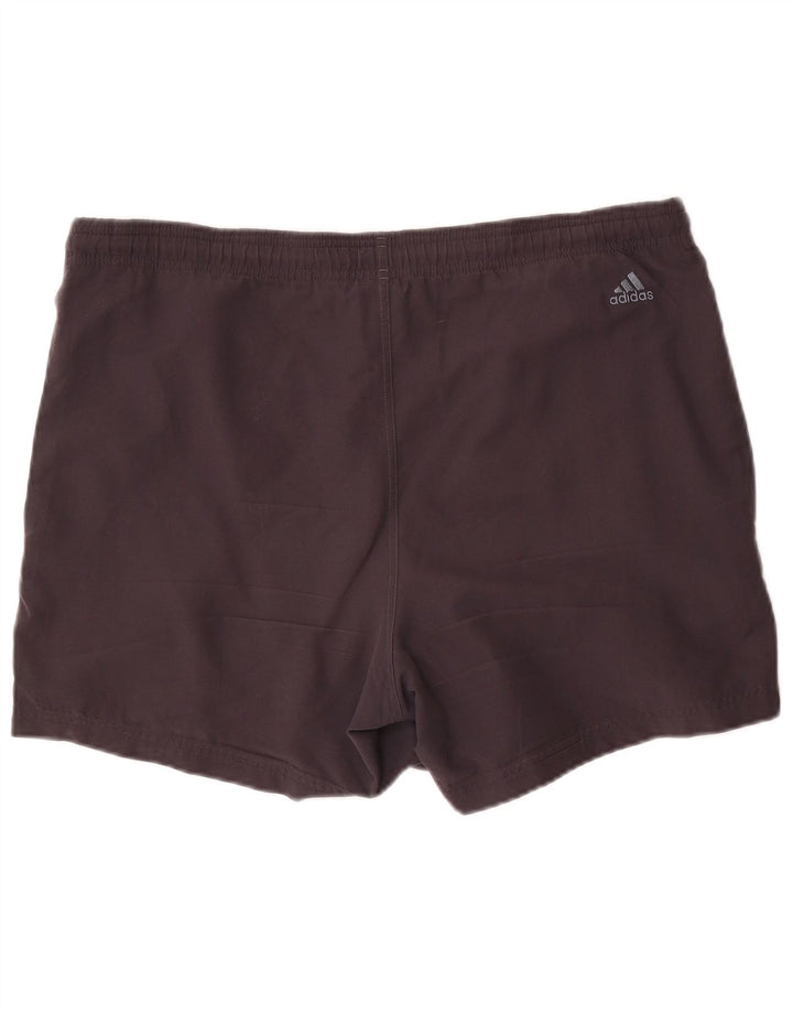 Pantaloncini sportivi da uomo Adidas grandi in poliestere nero
