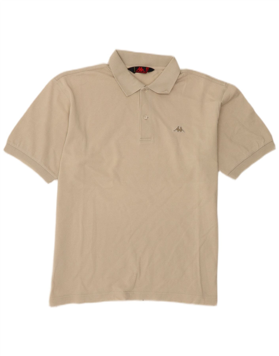 Polo Kappa Uomo Cotone Beige Medio