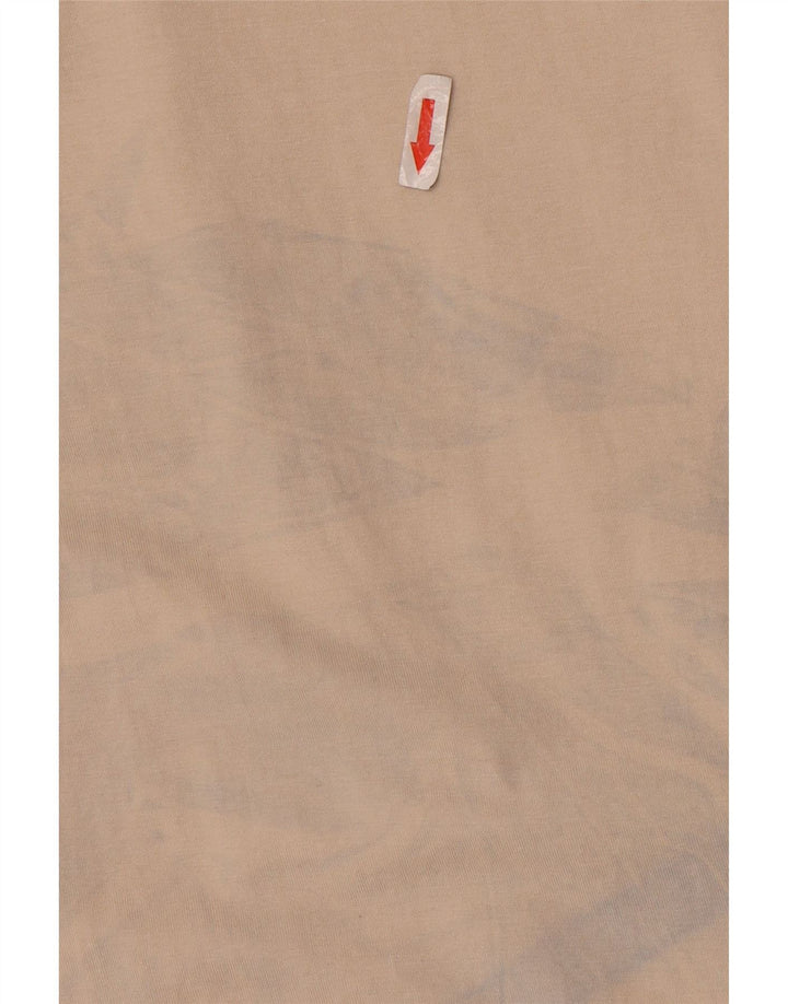 T-shirt Zara da uomo Top grande in cotone beige