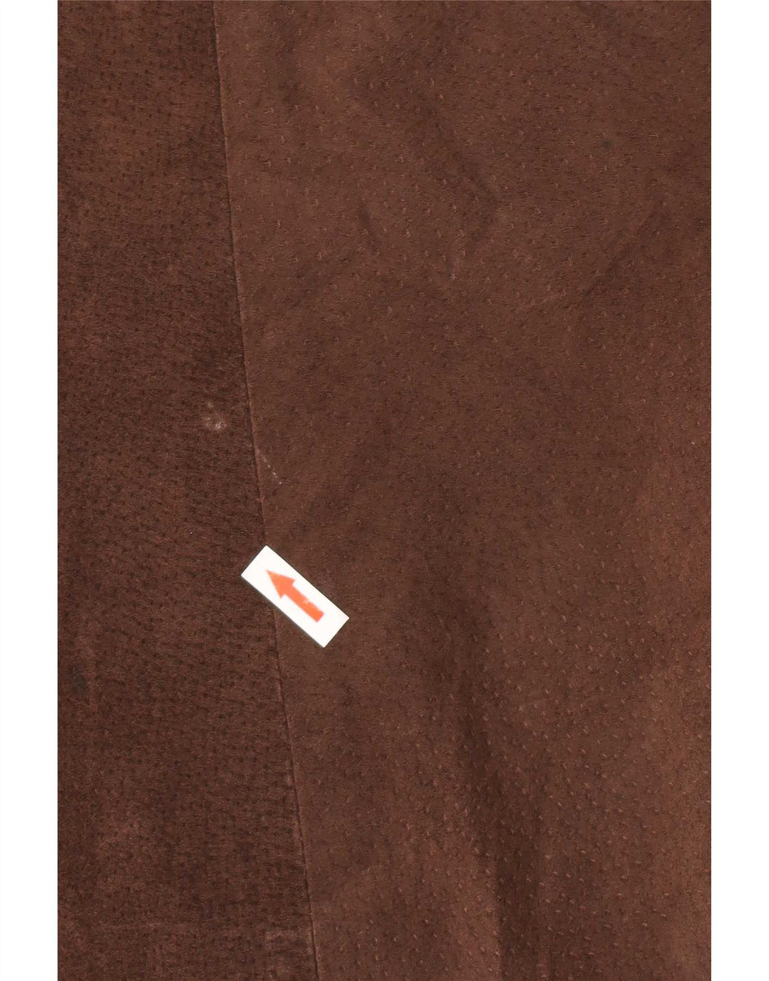 Giacca in pelle vintage da donna vestibilità ampia UK 14 Pelle marrone medio