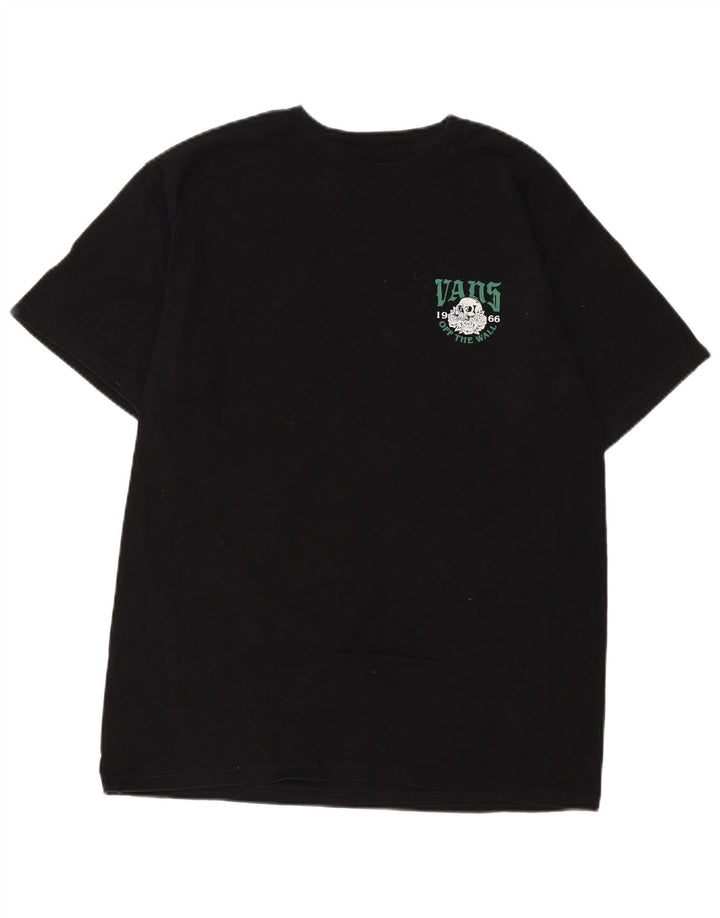 T-shirt grafica da uomo con vestibilità classica VANS, cotone medio nero