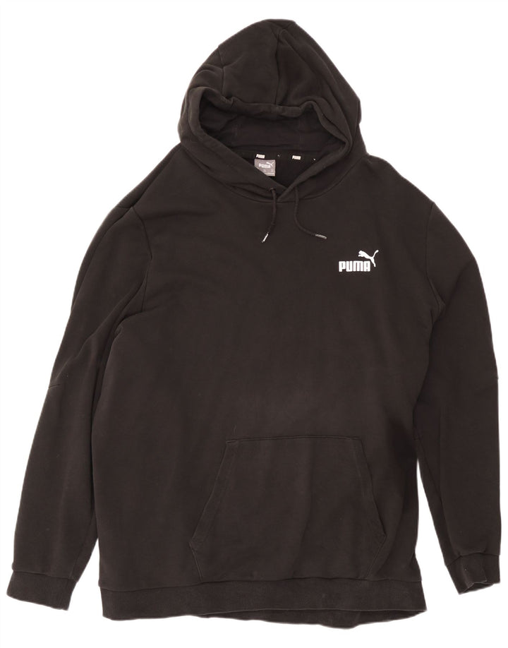 Felpa con cappuccio da uomo Puma 4XL cotone nero
