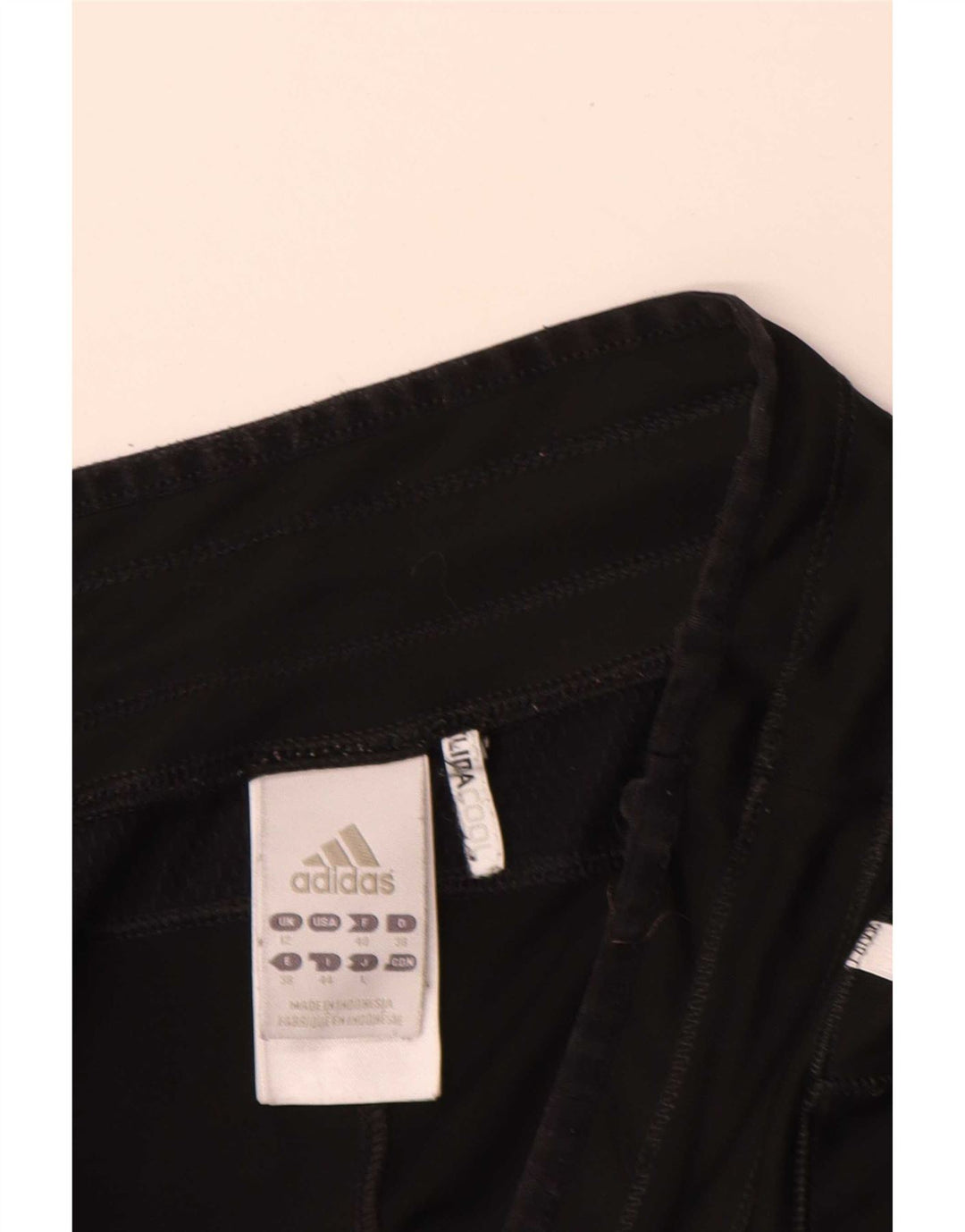 Pantaloncini sportivi Adidas da donna Bermuda UK 12 medio nero poliestere