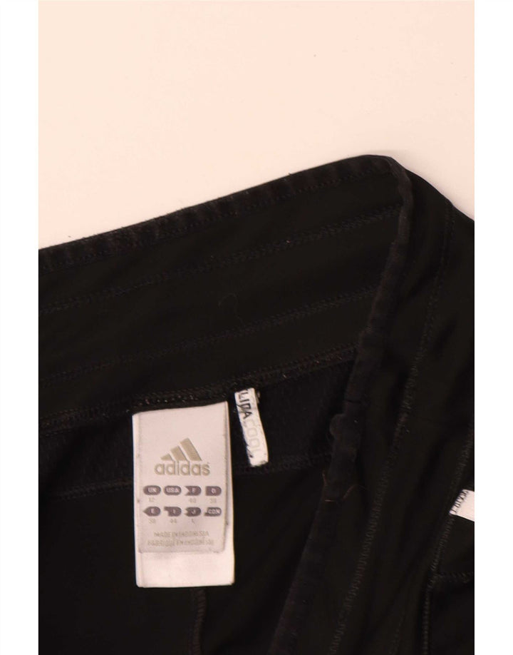 Pantaloncini sportivi Adidas da donna Bermuda UK 12 medio nero poliestere