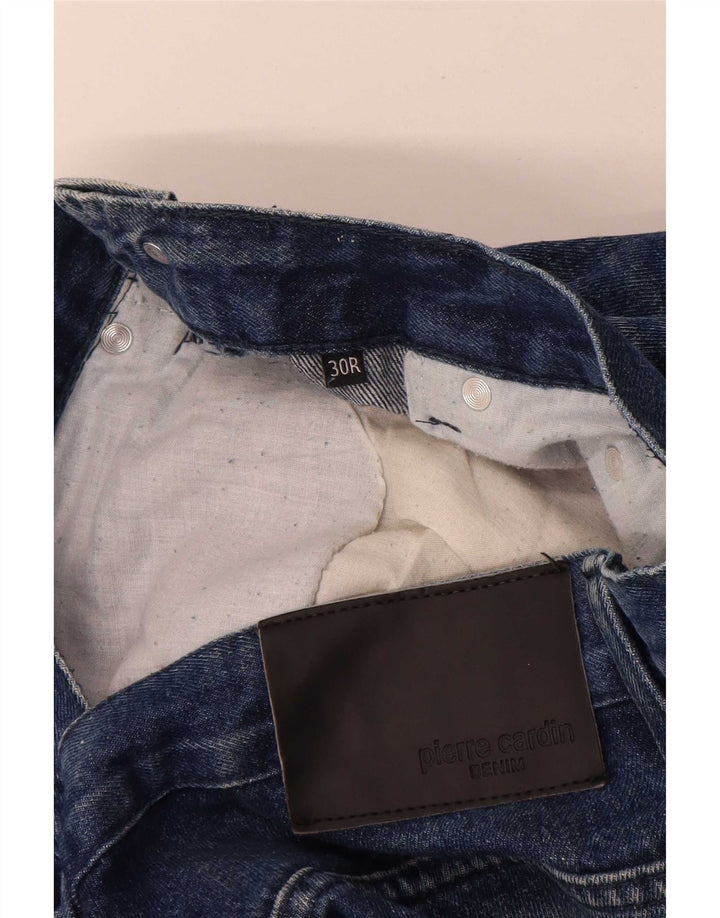 Jeans dritti da uomo vestibilità regolare Pierre Cardin W30 L30 cotone blu