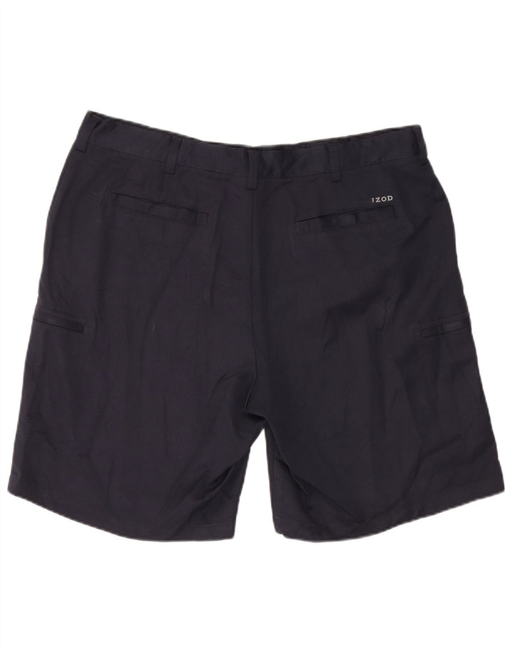 Pantaloncini cargo classici da uomo Izod W40 XL poliestere blu navy