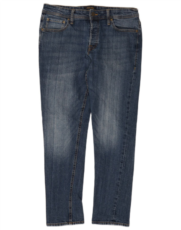 JACK & JONES Jeans slim da uomo W34 L30 cotone blu