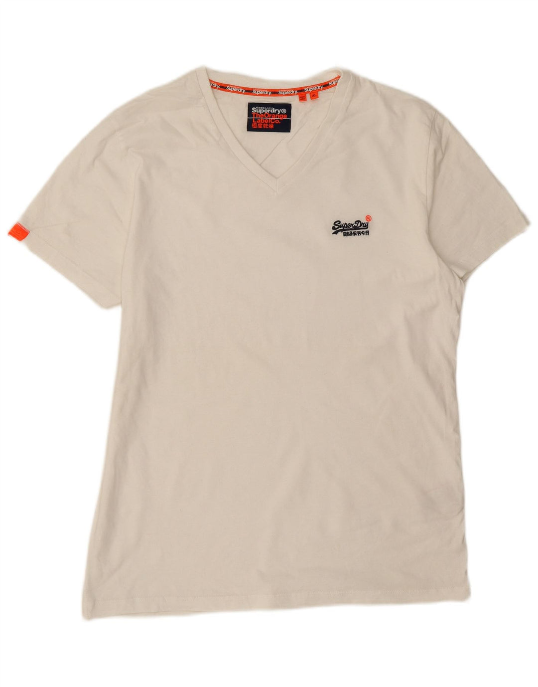 T-shirt da uomo Superdry Top XL in cotone bianco