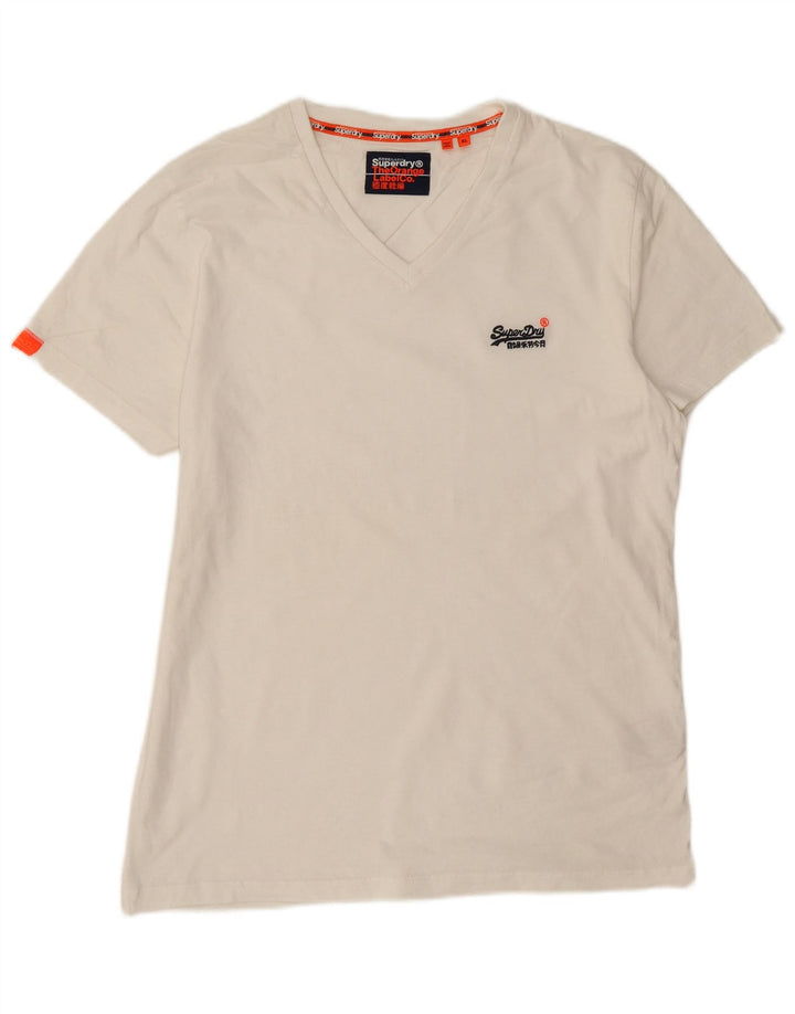 T-shirt da uomo Superdry Top XL in cotone bianco