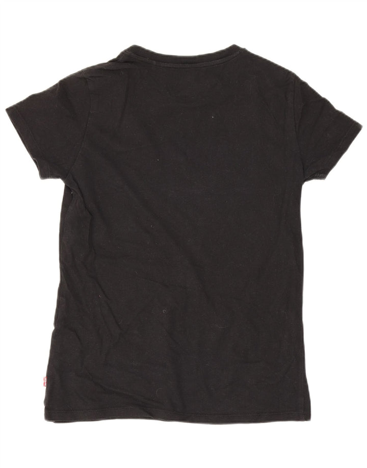 T-shirt grafica da donna Levi's Top UK 2 2XS Nera