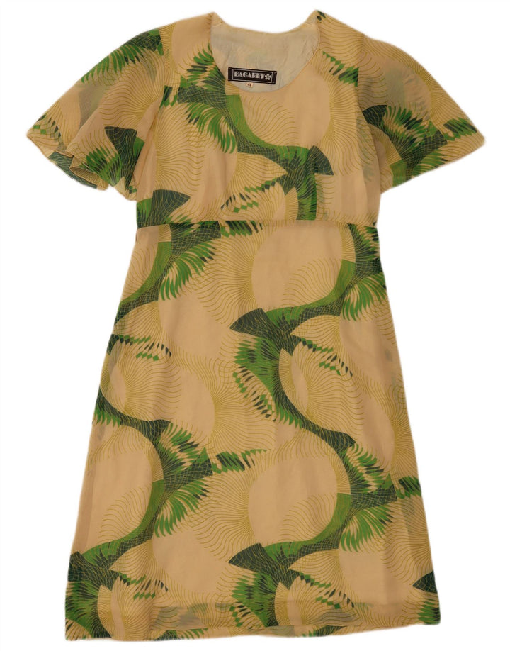 Abito a trapezio da donna Bagarry IT 44 Beige medio floreale