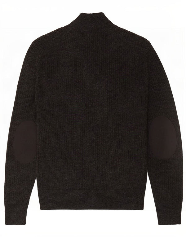 Maglione cardigan da uomo Hackett XS in lana pied de poule grigia