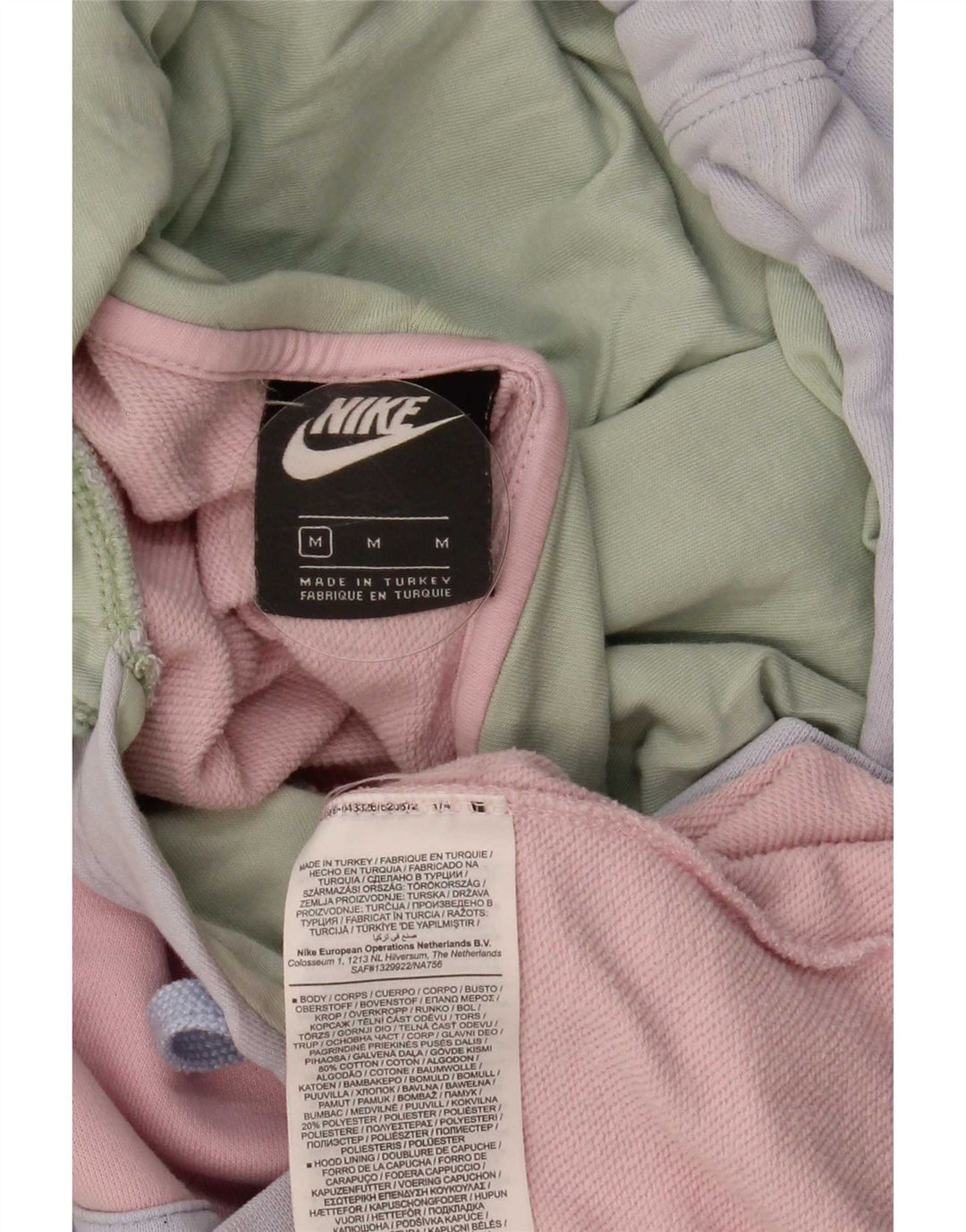 Felpa con cappuccio oversize da donna Nike UK 14 colorblock medio multicolore