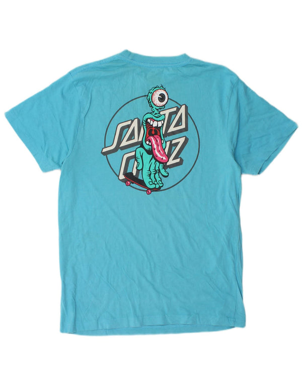 T-shirt grafica da ragazzo Santa Cruz Top 13-14 anni in cotone blu