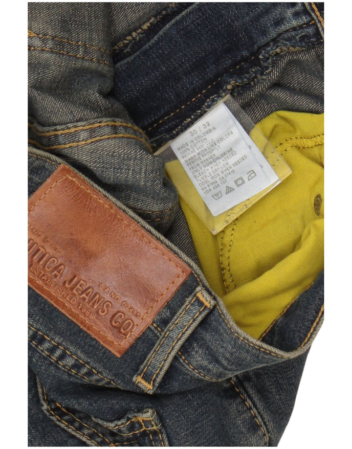 Jeans dritti da uomo Nautica W30 L32 cotone blu