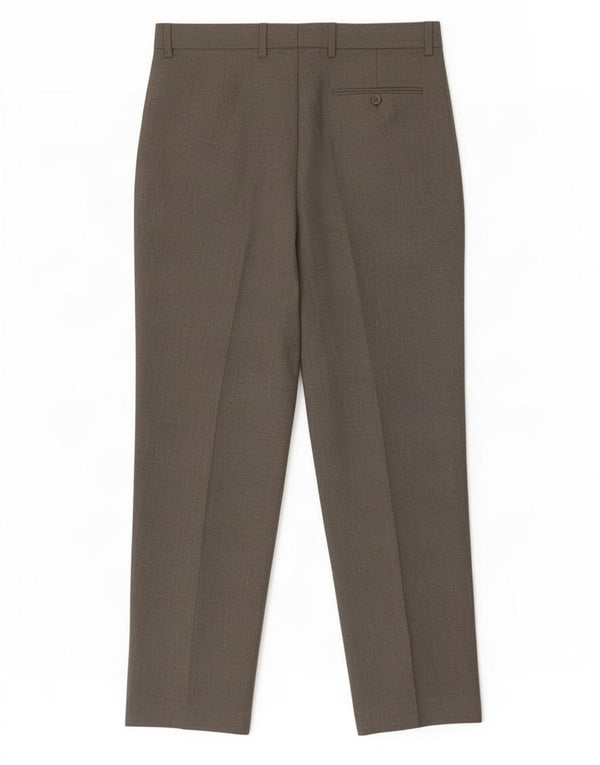 Pantaloni da abito vestibilità regolare Marks & Spencer da uomo W34 L33 poliestere grigio