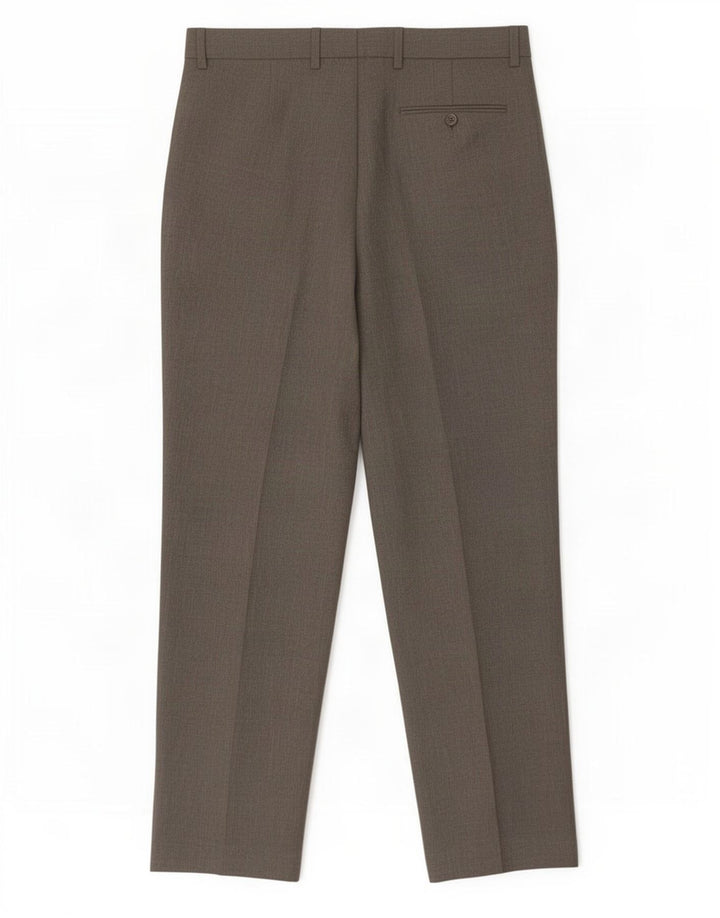Pantaloni da abito vestibilità regolare Marks & Spencer da uomo W34 L33 poliestere grigio