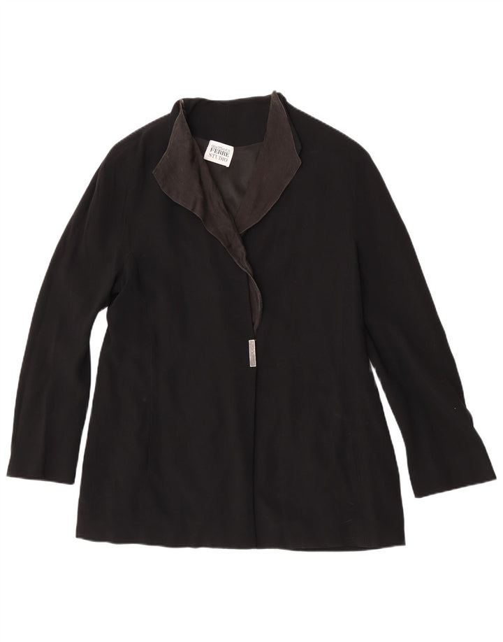 Giacca blazer da donna Gianfranco Ferre UK 16 grande nera