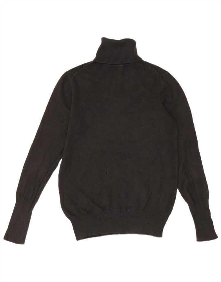 Maglione maglione a collo alto da donna Zara UK 14 grande nero
