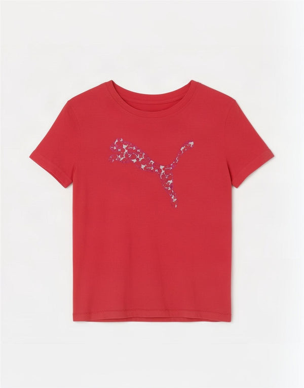 T-shirt grafica da donna Puma UK 8 Small Rosa