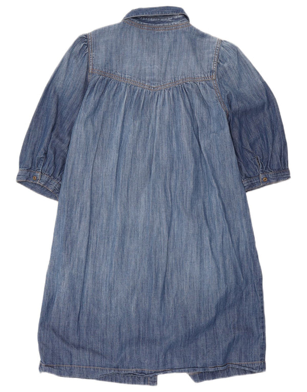 Abito in denim con maniche a 3/4 da donna Fat Face UK 12 Cotone blu medio