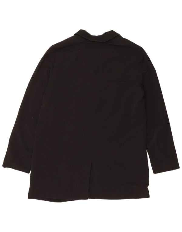 Giacca blazer aperta da donna ALL SAINTS UK 10 piccola in poliestere nero