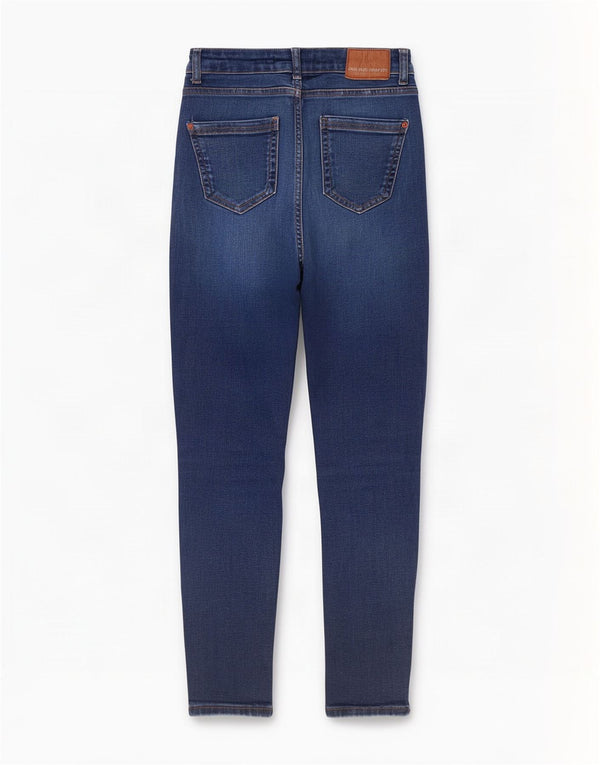 Jeans skinny a vita alta da donna Zara EU 34 2XS W24 L27 Blu