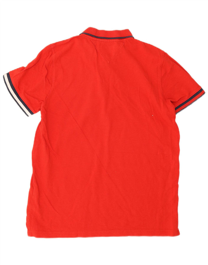 Polo da uomo Tommy Hilfiger grande rossa in cotone