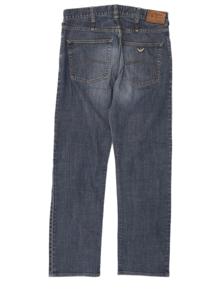 Jeans dritti da uomo Armani W32 L31 in cotone blu