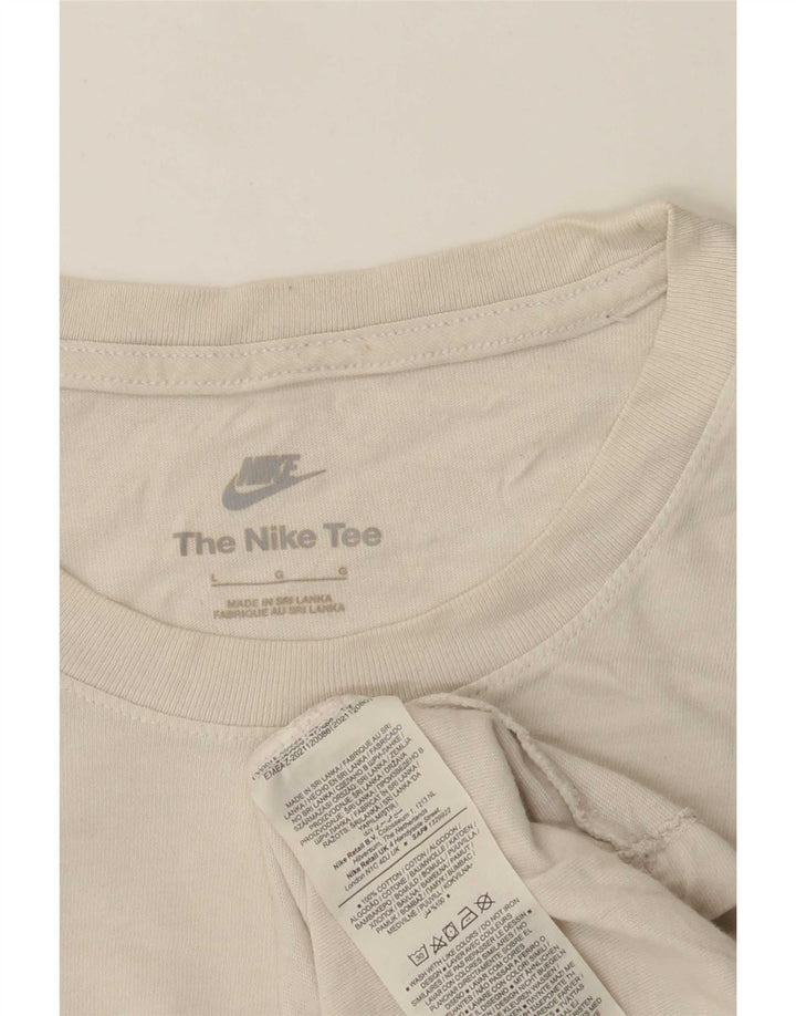 T-shirt da uomo Nike Top grande in cotone beige