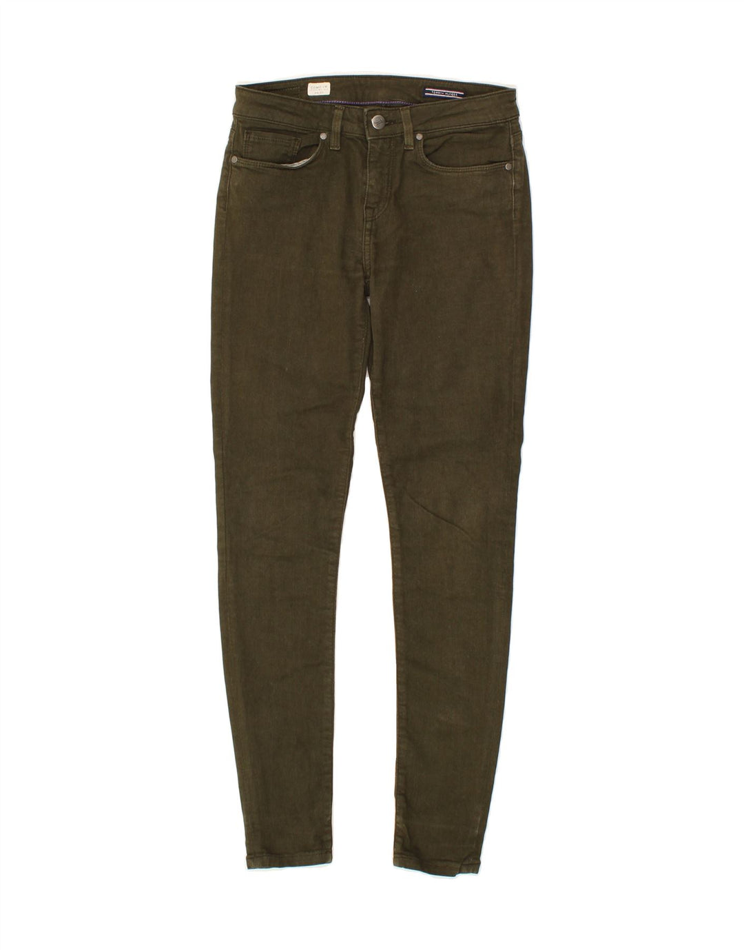 TOMMY HILFIGER Womens Como Jegging Jeans W26 L30 Green Vintage Tommy Hilfiger and Second-Hand Tommy Hilfiger from Messina Hembry 
