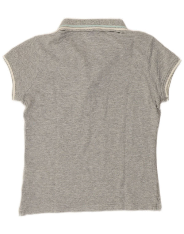 Polo da donna con vestibilità Heritage CHAMPION UK 10 piccola in cotone grigio