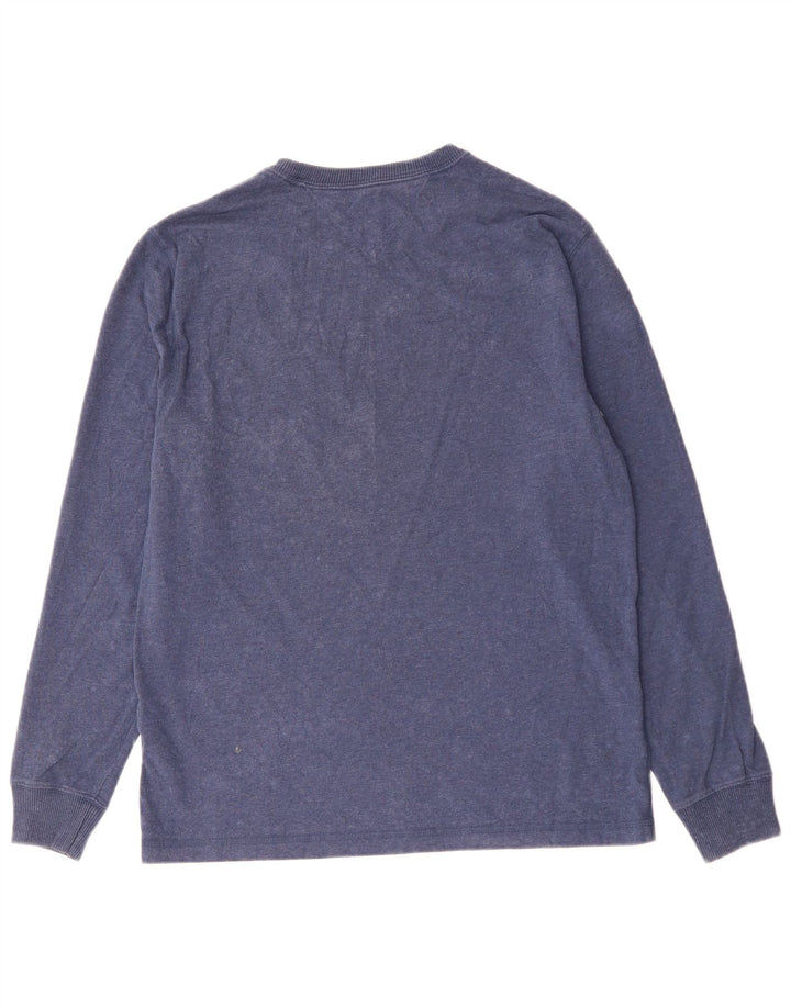 TOMMY HILFIGER Top grafico da uomo New York manica lunga blu navy medio
