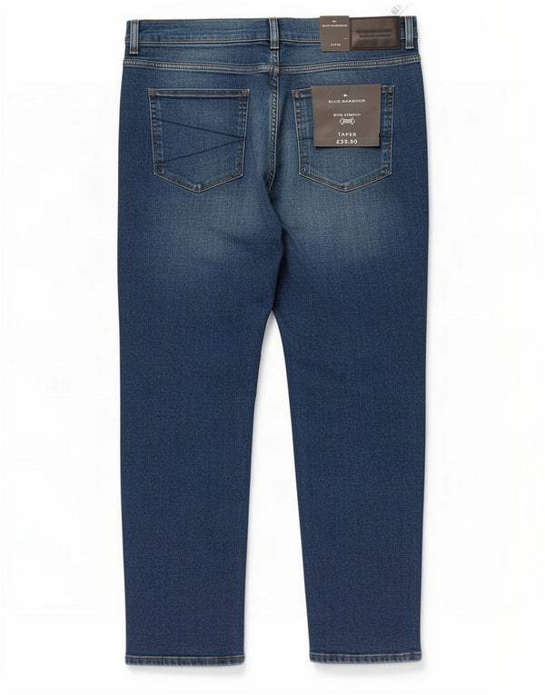 Jeans affusolati da uomo Marks & Spencer W38 L29 cotone blu