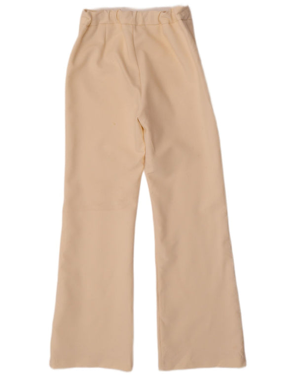 Pantaloni casual a vita alta per ragazze ZARA 13-14 anni W26 L28 bianco sporco